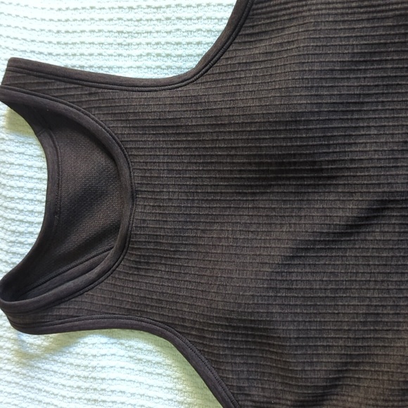 Lululemon Ebb to Street Cropped Racerback Tank Top Espresso - Size 4 - Picture 9 of 9